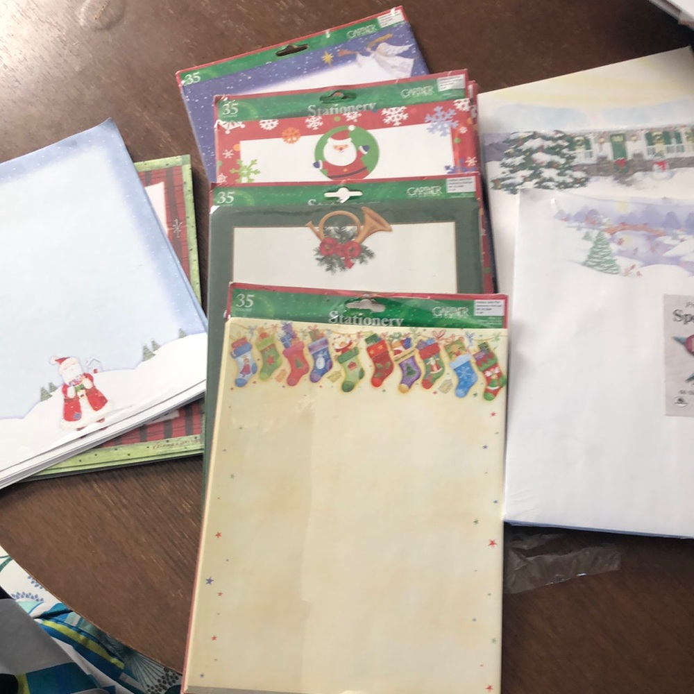 9 sets Christmas Holiday stationary